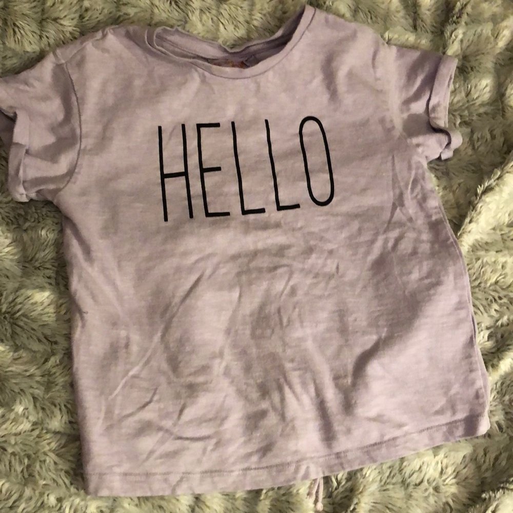 Hello Tee and Jean Skirt